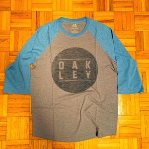 ⭐️HOST PICK⭐️Oakley 3/4 sleeve tshirt heather grey